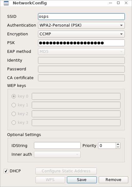 image of wpa_gui entry form