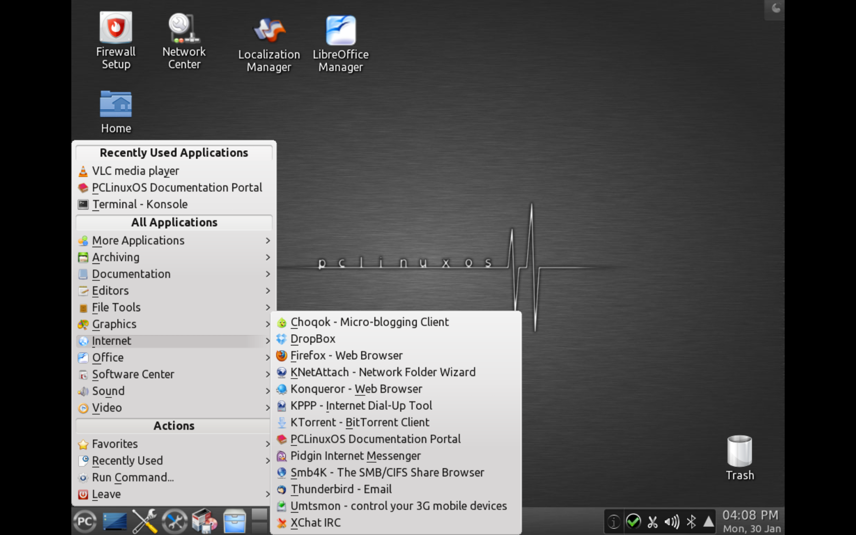 PCLinuxOS KDE and KDE-MiniME 2012.08 Maintainance release